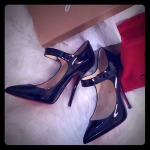 Christian Louboutin Mary Jane Pump - Black Patent Leather